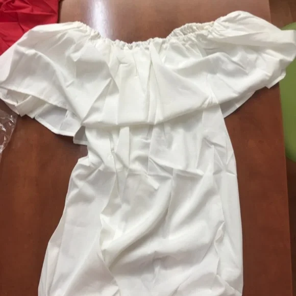 Pre-own 1pcs Off Shoulder Elastic Slash Neck Tops - Picture 4 of 4